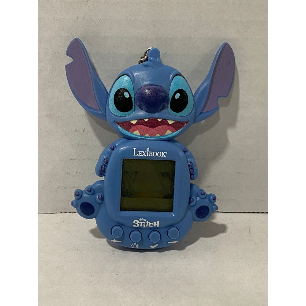Lexibook Disney Stitch Virtual Pet Handheld Game Blue Keychain JLMB10D